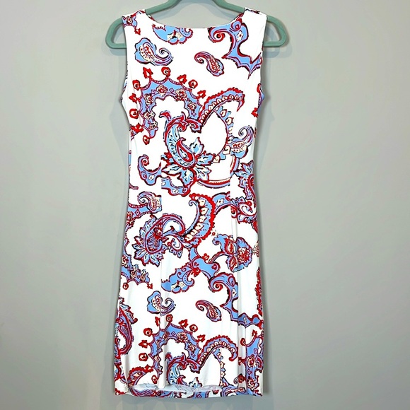 J. McLaughlin Catalina Cloth Tank Shift Dress Rouching Stretch Size Small - Picture 1 of 10